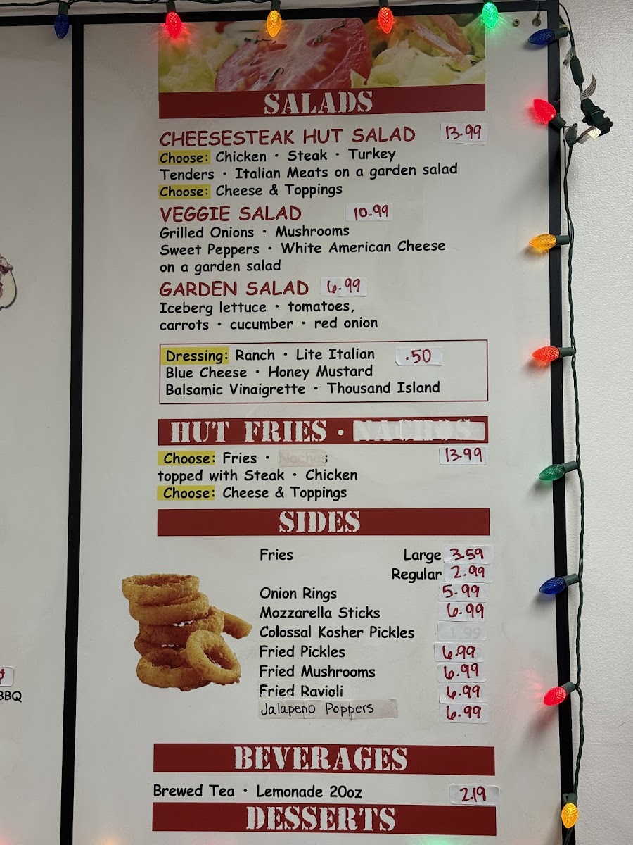 Menu The Philly Hut-1