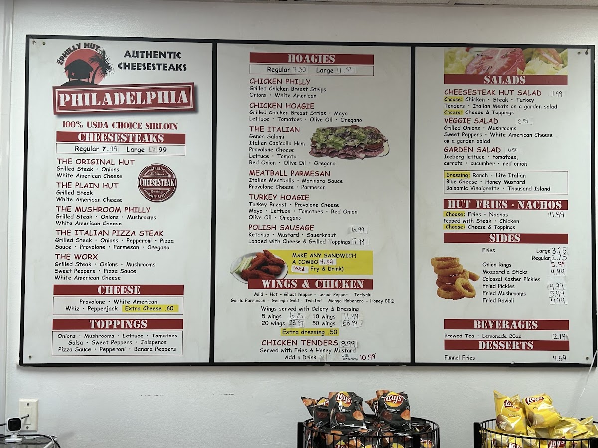 Menu The Philly Hut-5