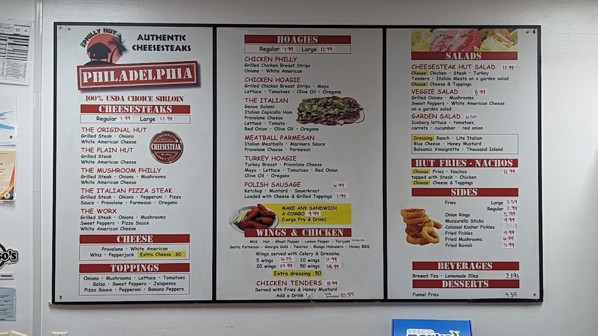 Menu The Philly Hut-9